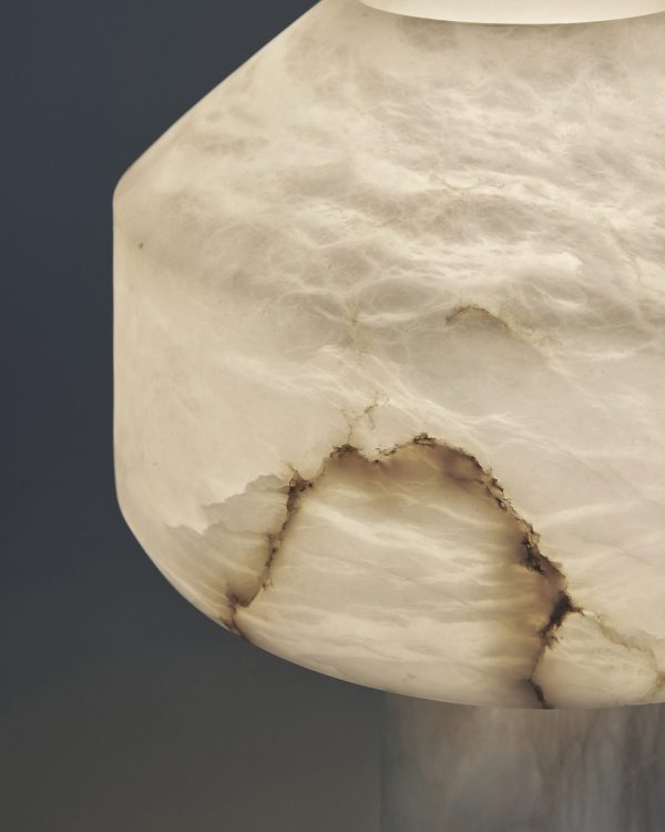 DOT albalaster lamp - S.Accoceberry on detail - photo Yosuke Kojima